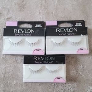 NWT Revlon Beyond Natural Eyelashes Precision 91197 Lot Bundle 3 Pack Set